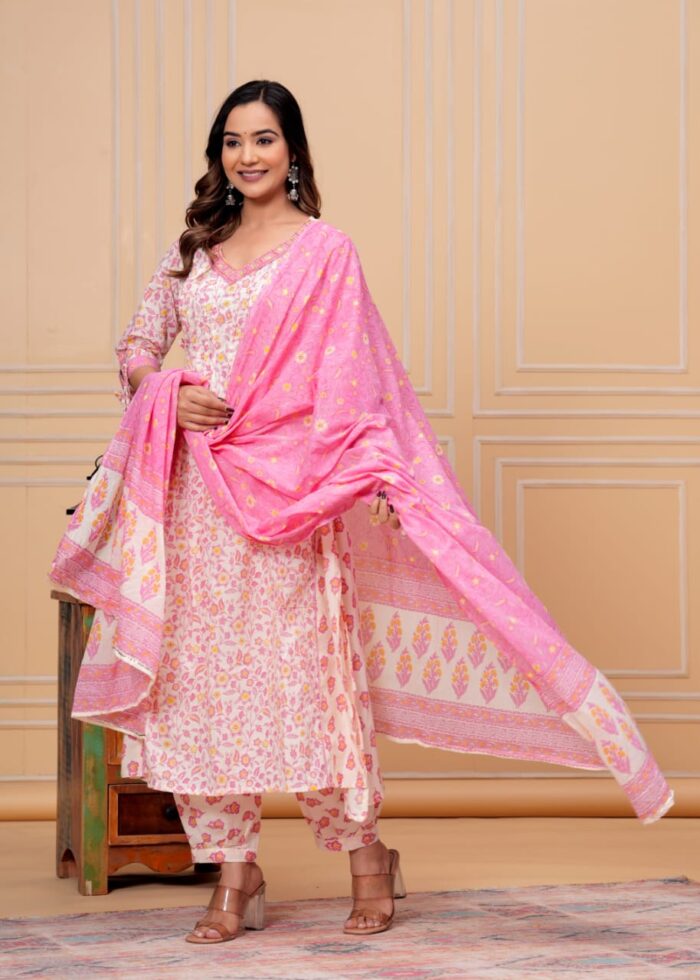 Exquisite Handcrafted Cotton Suit