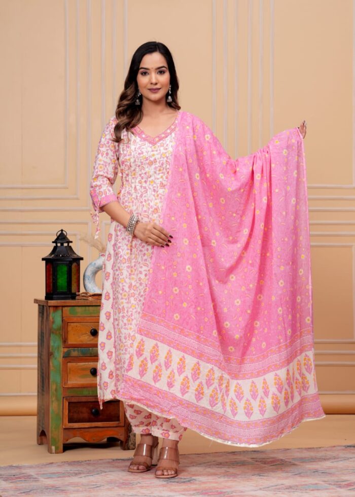 Exquisite Handcrafted Cotton Suit - Image 6